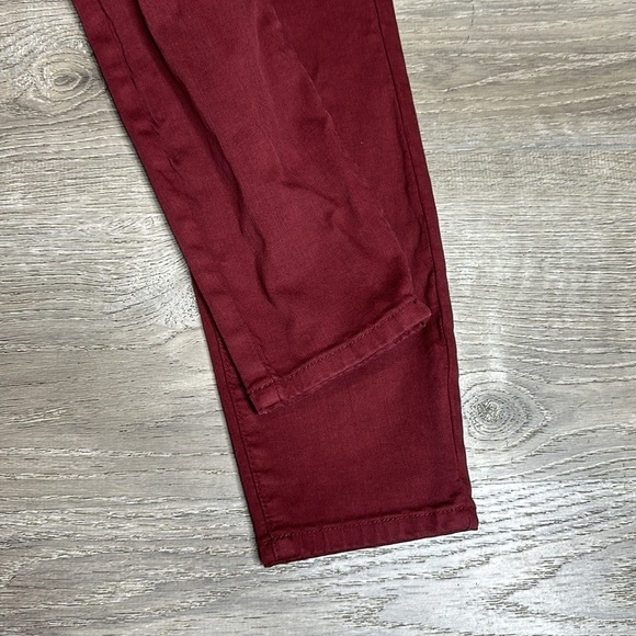 Sam Edelman Women’s The Kitten Mid Rise Skinny Jeans 26” Inseam Maroon Sz 10/30 - Picture 5 of 12